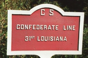 31st Louisiana Infantry Marker