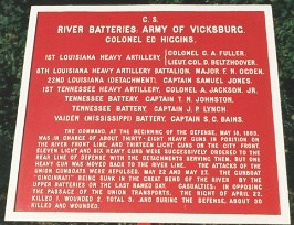 8th Battalion Louisiana Heavy Artillery, Co. A Marker