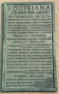 Point Coupee Artillery, Co. A Regimental Monument