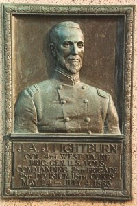 Col. Joseph A. J. Lightburn, bronze relief plaque Col. Joseph A. J. Lightburn, bronze relief plaque