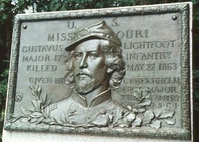 Maj. Gustavus Lightfoot, bronze relief tablet Maj. Gustavus Lightfoot, bronze relief tablet