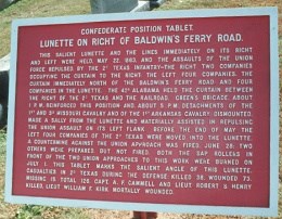 Baldwin's Ferry Road Lunette Position Tablet