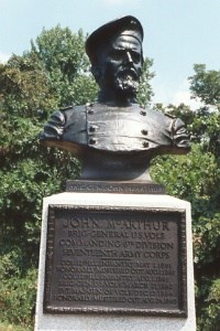 Brig. Gen. John McArthur, bronze bust Brig. Gen. John McArthur, bronze bust