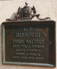 3d Battery Missouri Artillery Regimental Monument