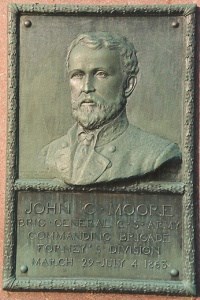 Brig. Gen. John C. Moore, bronze relief portrait Brig. Gen. John C. Moore, bronze relief portrait