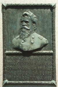 Brig. Gen. Joseph A. Mower, bronze relief portrait