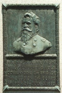 Brig. Gen. Joseph A. Mower, bronze relief portrait Brig. Gen. Joseph A. Mower, bronze relief portrait