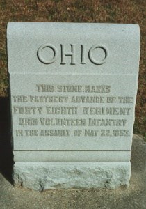 48th Ohio Infantry 22 May 1863 Assault Marker