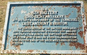 5th Battery Ohio Light Artillery Tablet