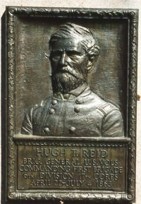 Brig. Gen. Hugh T. Reid, bronze relief portrait Brig. Gen. Hugh T. Reid, bronze relief portrait