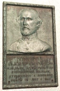 Col. Alexander W. Reynolds, bronze relief portrait Col. Alexander W. Reynolds, bronze relief portrait