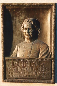 Lt. Col. Madison Rogers, bronze relief portrait Lt. Col. Madison Rogers, bronze relief portrait