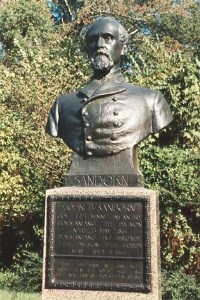 Col. John B. Sanborn, bronze bust Col. John B. Sanborn, bronze bust