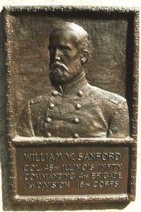 Col. W. W. Sanford, bronze relief portrait