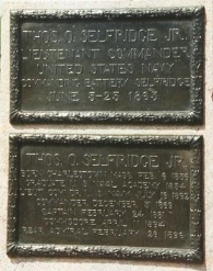 Lt. Comdr. Thomas O. Selfridge, Jr. plaques