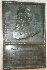 Col. Isaac F. Shepard, bronze relief portrait Col. Isaac F. Shepard, bronze relief portrait