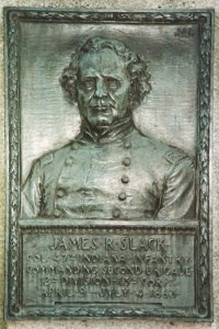 Col. James R. Slack, bronze relief portrait Col. James R. Slack, bronze relief portrait