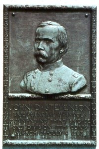 Brig. Gen. John D. Stevenson, bronze relief portrait Brig. Gen. John D. Stevenson, bronze relief portrait