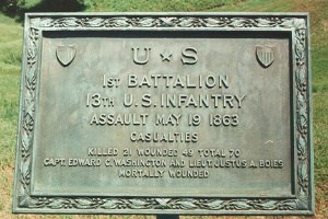 13th United States Infantry 19 May 1863 Assault Marker