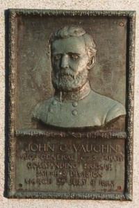 Brig. Gen. John C. Vaughn, bronze relief portrait Brig. Gen. John C. Vaughn, bronze relief portrait