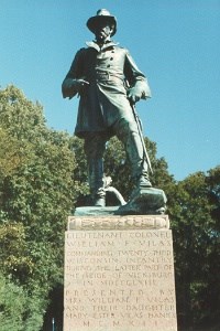 Lt. Col. William F. Vilas, bronze statue closeup Lt. Col. William F. Vilas, bronze statue closeup