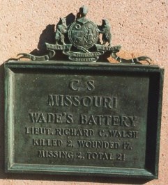 Wade's Battery Missouri Artillery Regimental Monument