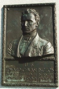 Capt. Edward C. Washington, bronze relief portrait Capt. Edward C. Washington, bronze relief portrait