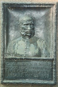 Capt. Patrick H. White, bronze relief portrait