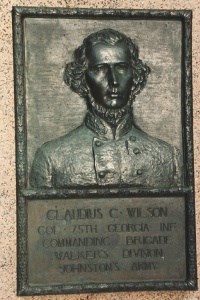 Col. C. C. Wilson, bronze relief portrait