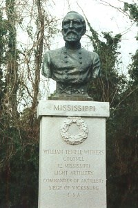 Col. William Temple Withers, bronze relief portrait