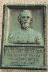Col. W. W. Witherspoon, bronze relief portrait Col. W. W. Witherspoon, bronze relief portrait