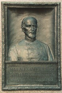 Maj. Alexander Yates, bronze relief portrait Maj. Alexander Yates, bronze relief portrait
