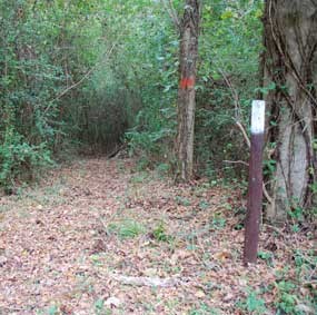 Entrance to the Primitive Hiking Trail Entrance to the Primitive Hiking Trail