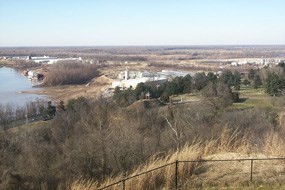Vicksburg Harbor as seen from Fort Hill