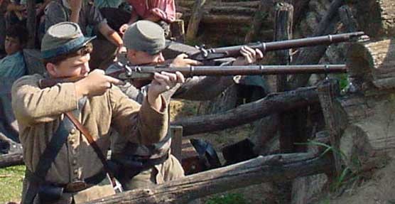 Firing Black Powder Rifles - Vicksburg National Military Park
