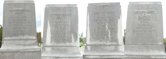 Visitor Center State Pillar Monuments