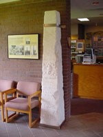 Original Surrender Monument in Visitor Center