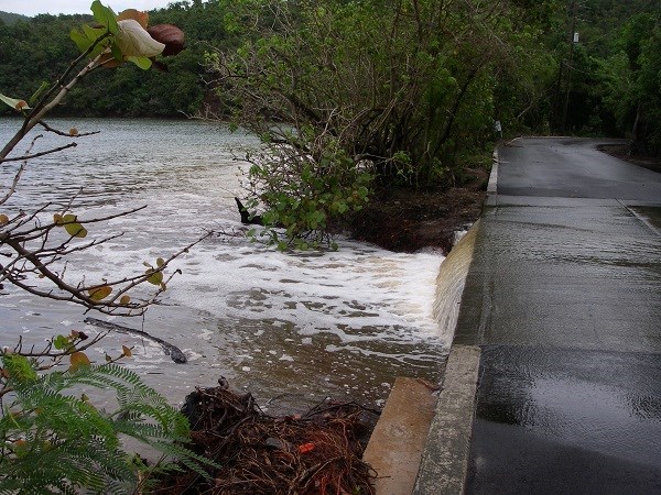 Reducing runoff from parking area