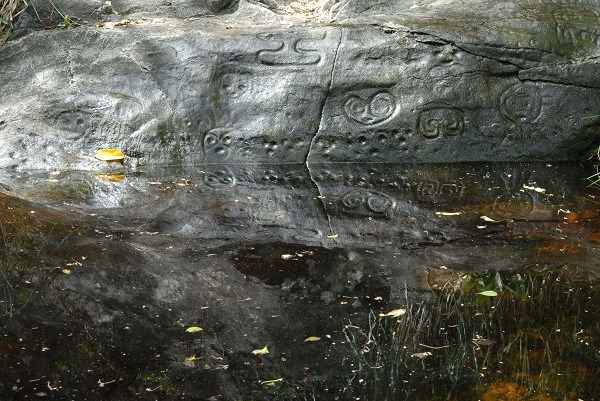 Mirrored View  of Petroglyphs in 2007