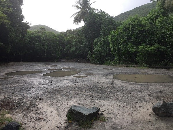 Maho Bay Parking area as of 08/17/2017