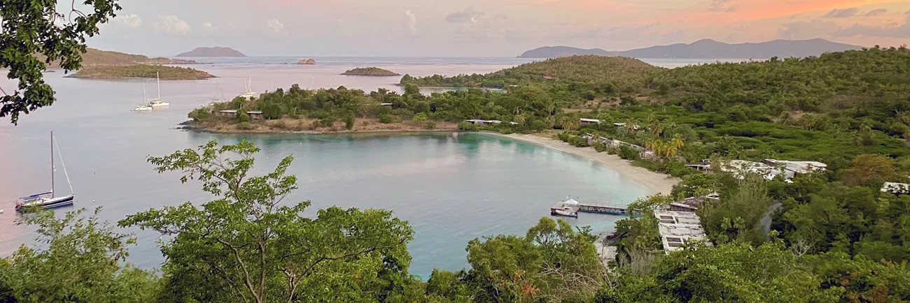 Caneel Bay at sunset Caneel Bay at sunset