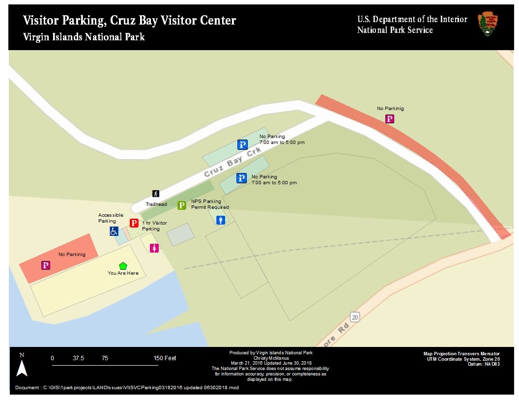 Visitor Center Parking Map