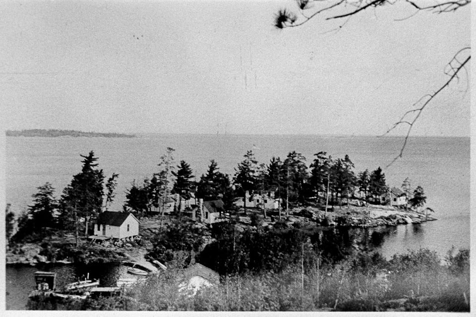 Historic aerial view of Camp Marston in 1938