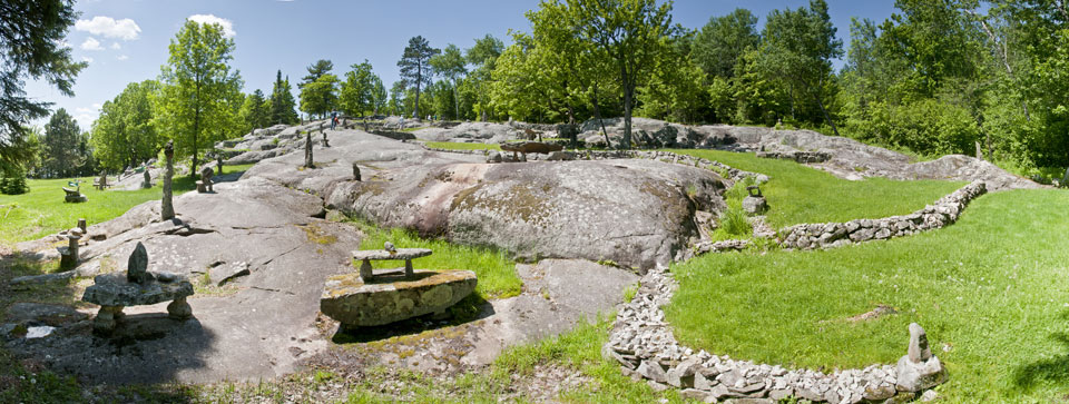 Overlooking Ellsworth Rock Gardens A wide overlooking view of the Ellsworth Rock Gardens