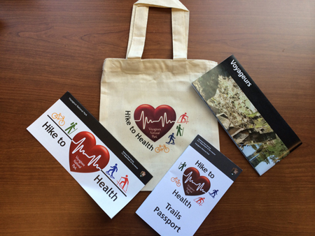 Hike to Health Bag and Brochures