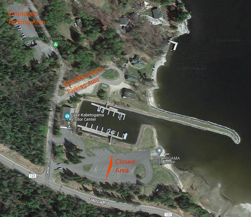 KLVC Boat Launch Ramp Project Map Map of Kabetogama boat launch work area
