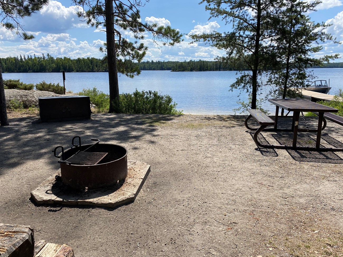 Blueberry Island Campsite on Rainy Lake