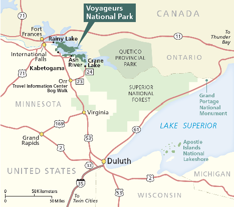 voyageurs national park map Directions Voyageurs National Park U S National Park Service voyageurs national park map