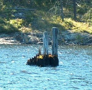 Water hazard in Hoist Bay