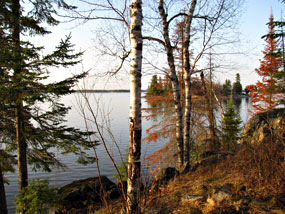 View from Woodenfrog Campground toward Kabetogama Lake View from Woodenfrog Campground toward Kabetogama Lake